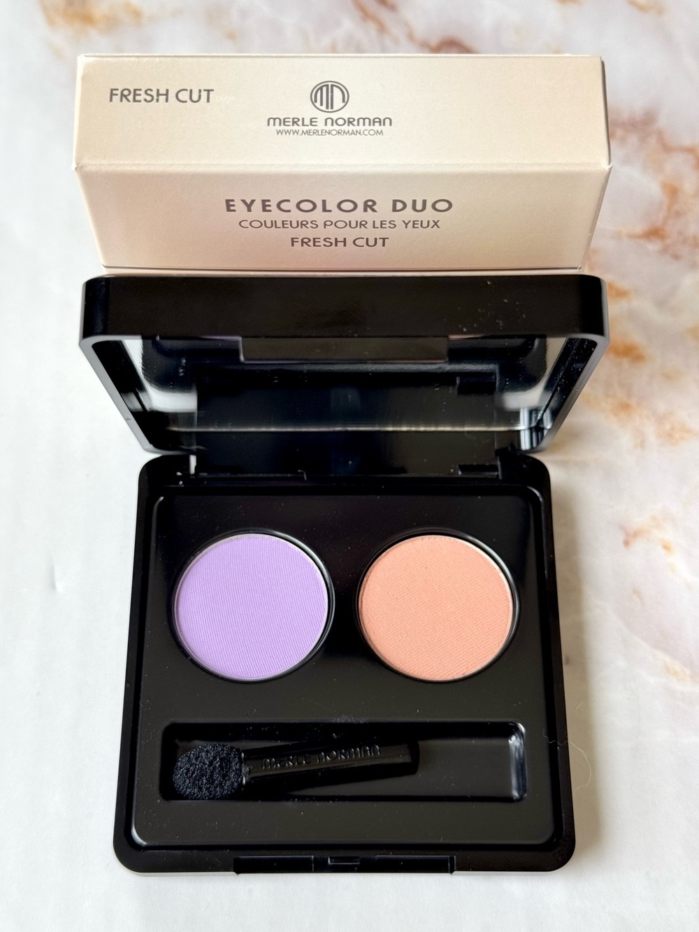 Merle Norman Fresh Cut Eyeshadow Pretty Lily & Afternoon Tint Matte Eyecolor Duo